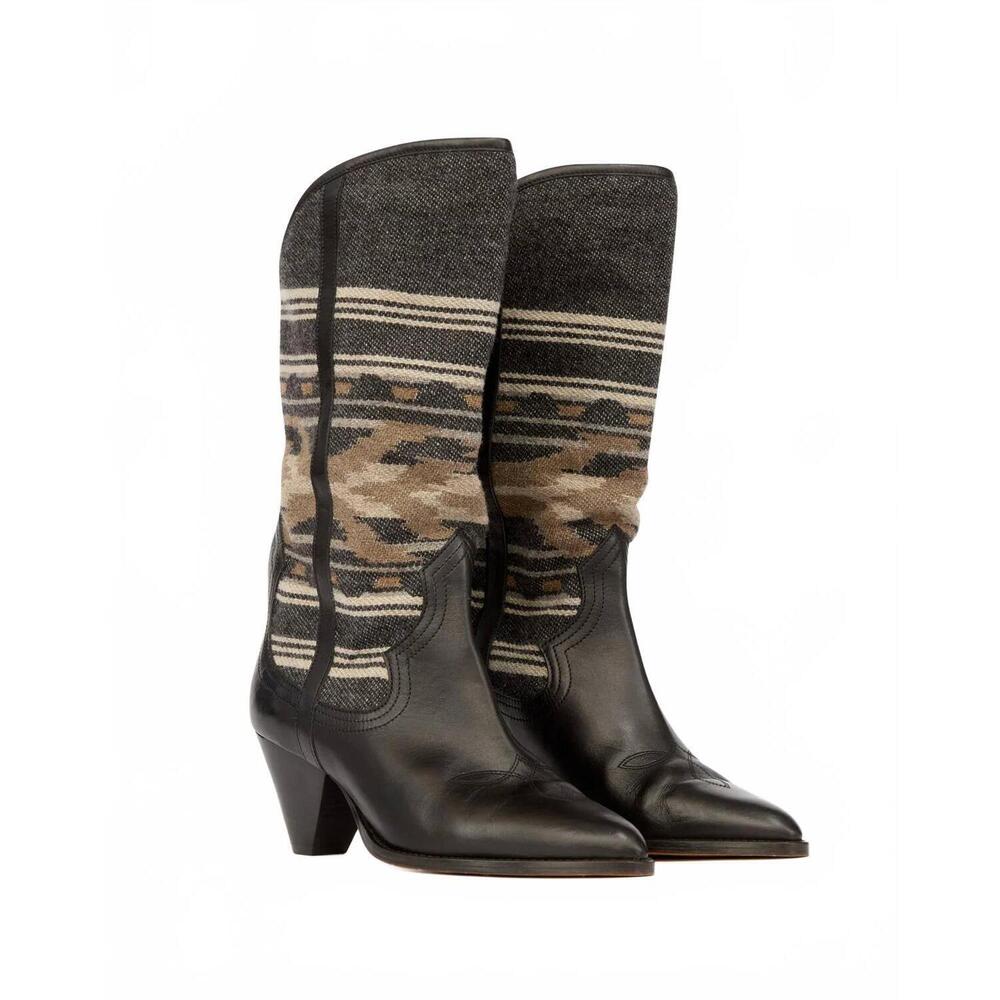 NEW ISABEL MARANT women's lijita boots in black - Picture 3 of 6